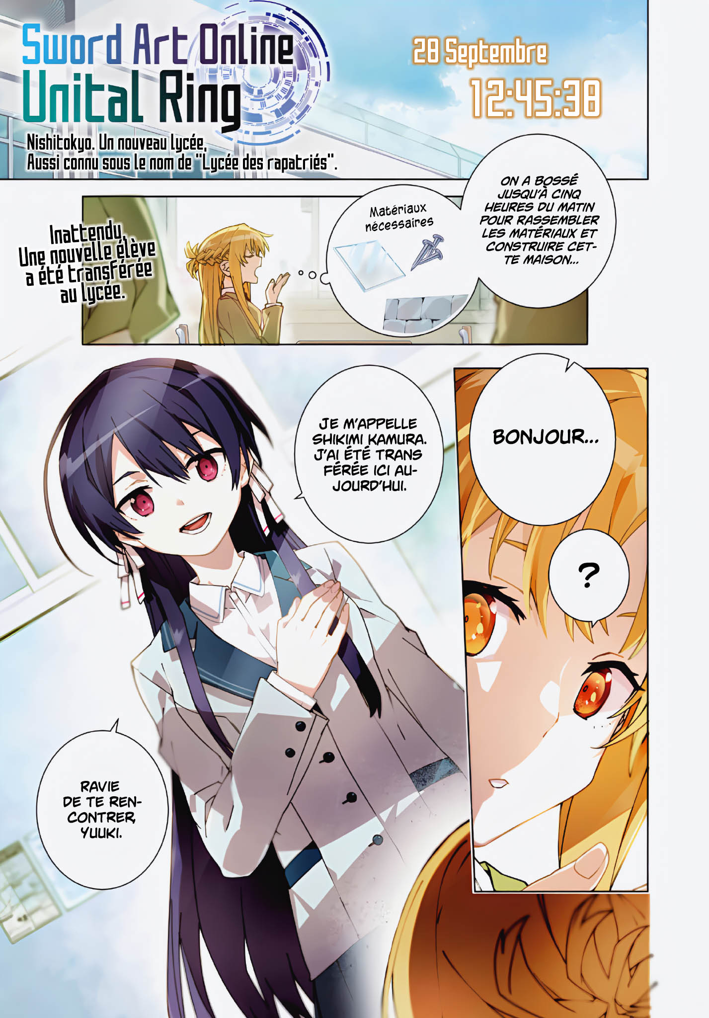 Read Sword Art Online Unital Ring FR Manga Online